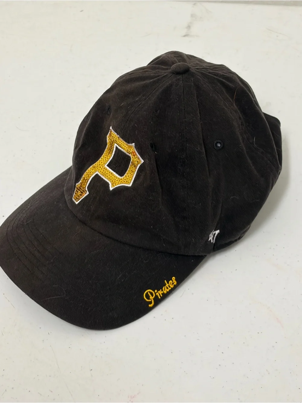 47 Brand Black and Gold Pittsburgh Pirates Corduroy Hat